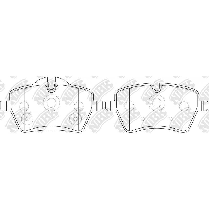 NIBK PN0504 Front Pads For Mini