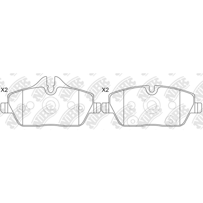 NIBK PN0508 Front Pads For BMW MINI