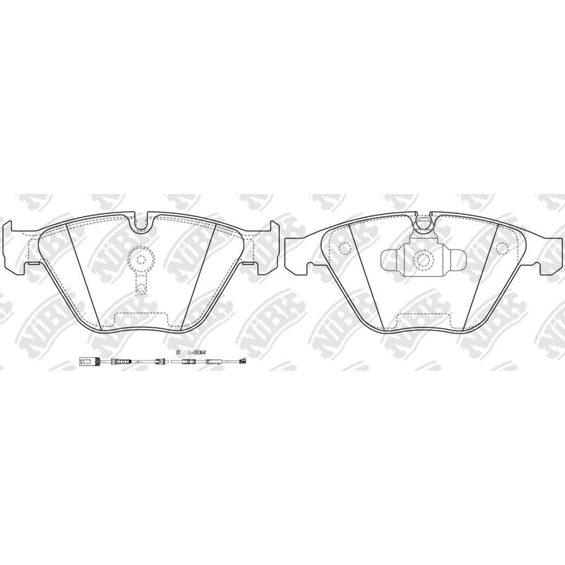NIBK PN0518W Front Pads For BMW