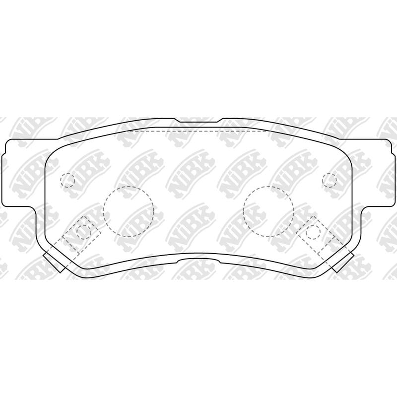 NIBK PN0539 Rear Pads For Hyundai Kia