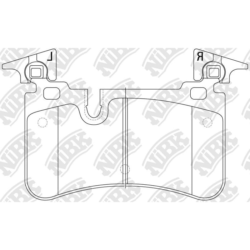 NIBK PN0557 Rear Pads For Mercedes-Bnez