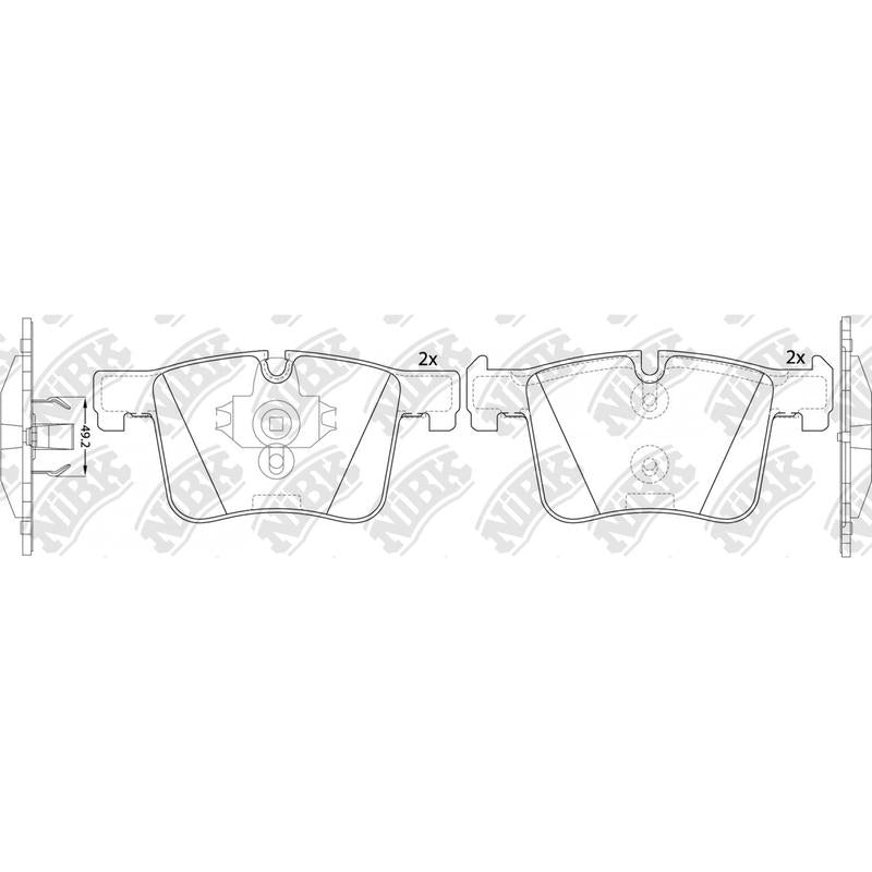 NIBK PN0558 Front Pads For BMW