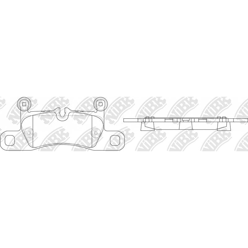 NIBK PN0565 Rear Pads For Porsche Volkswagen
