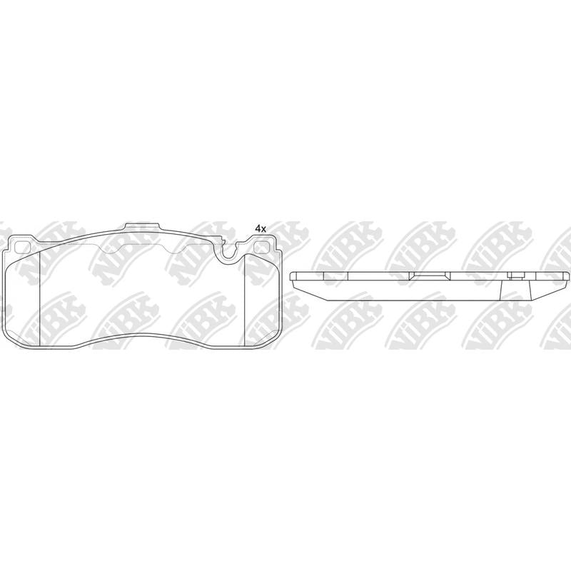 NIBK PN0568 Front Pads For BMW