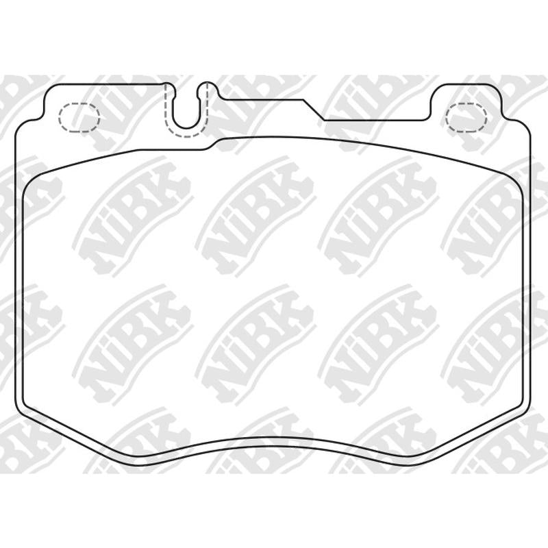 NIBK PN0585 Front Pads For Mercedes-Benz