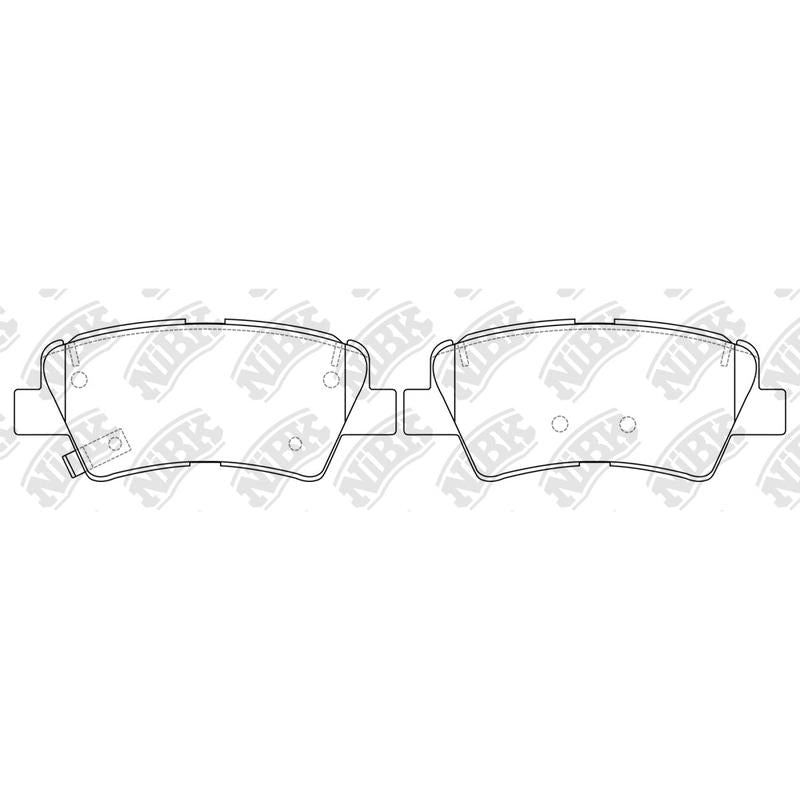 NIBK PN0591 Rear Pads For Hyundai Kia Ssangyong