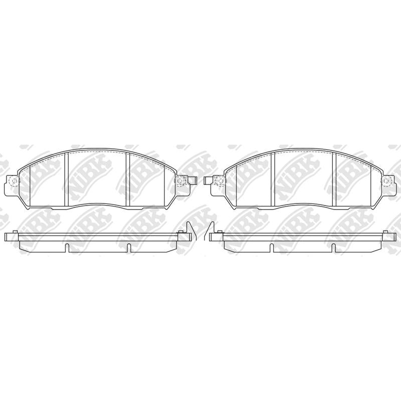 NIBK PN0644 Front Pads For Nissan Renault