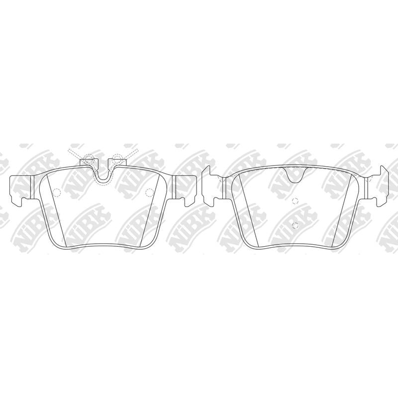 NIBK PN0650 Rear Pads For Jaguar Land Rover Volvo