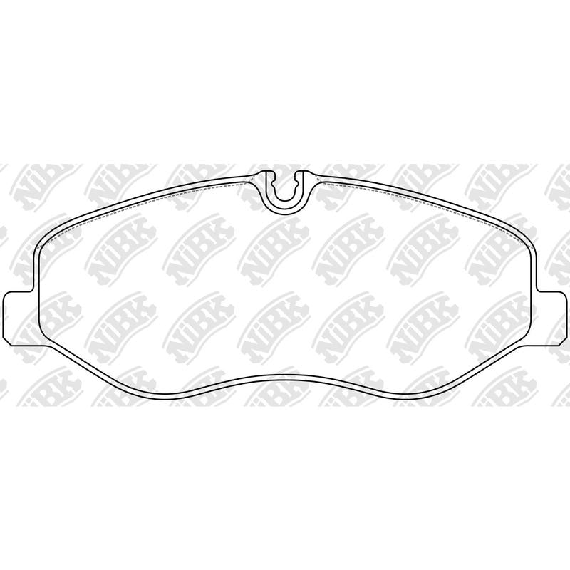 NIBK PN0653 Rear Pads For Mercedes-Benz