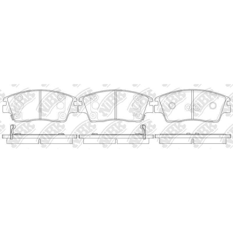 NIBK PN0661 Front Pads For Hyundai Kia