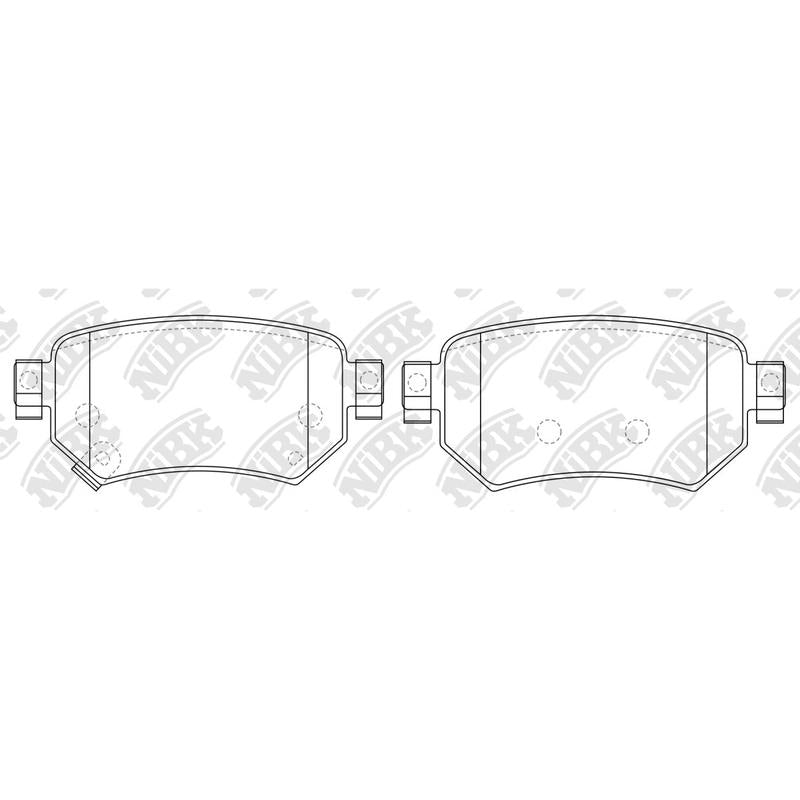 NIBK PN0673 Rear Pads For Mazda