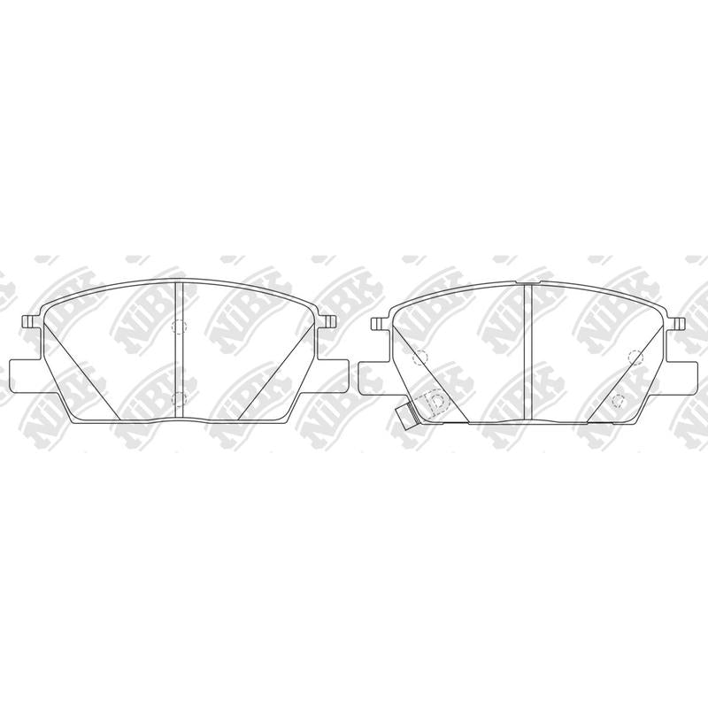 NIBK PN0674 Front Pads For Chevrolet GMC