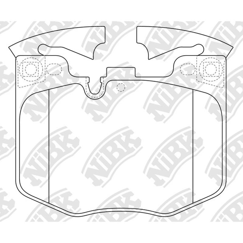 NIBK PN0681 Front Pads For BMW Toyota