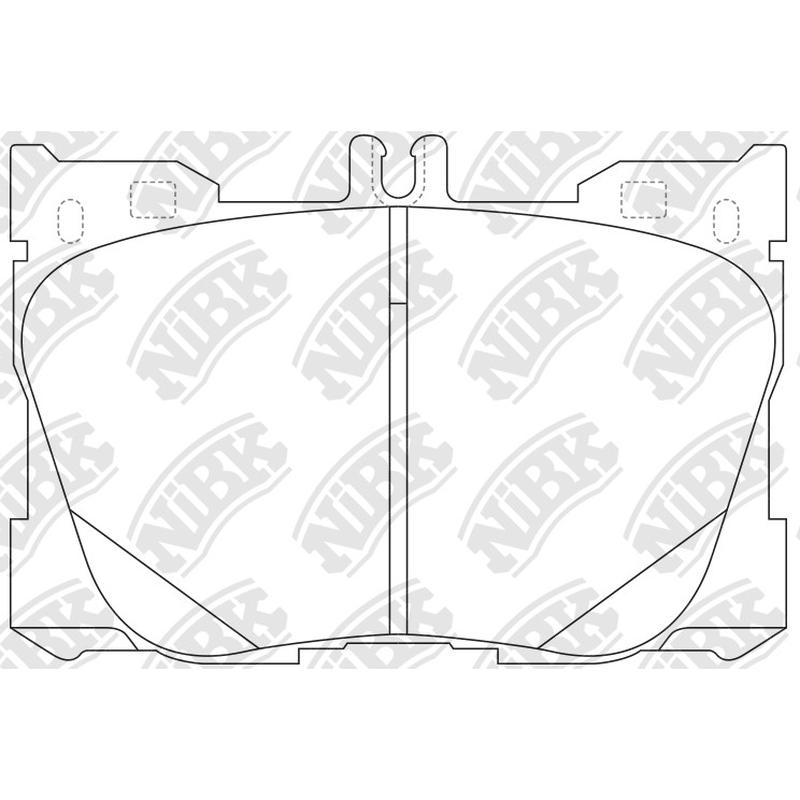 NIBK PN0695 Front Pads For Mercedes-Benz