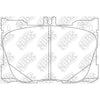 NIBK PN0695 Front Pads For Mercedes-Benz NIBK PN0695 Front Pads For Mercedes-Benz