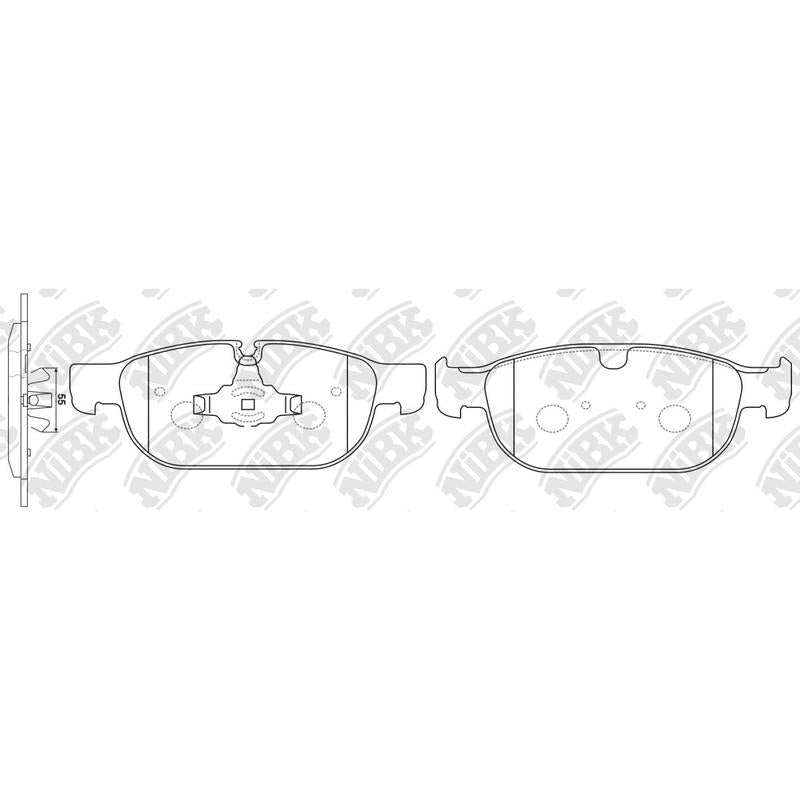 NIBK PN0696 Front Pads For Volvo