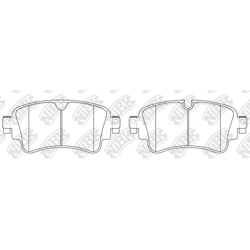 NIBK PN0697 Rear Pads For Audi Volkswagen
