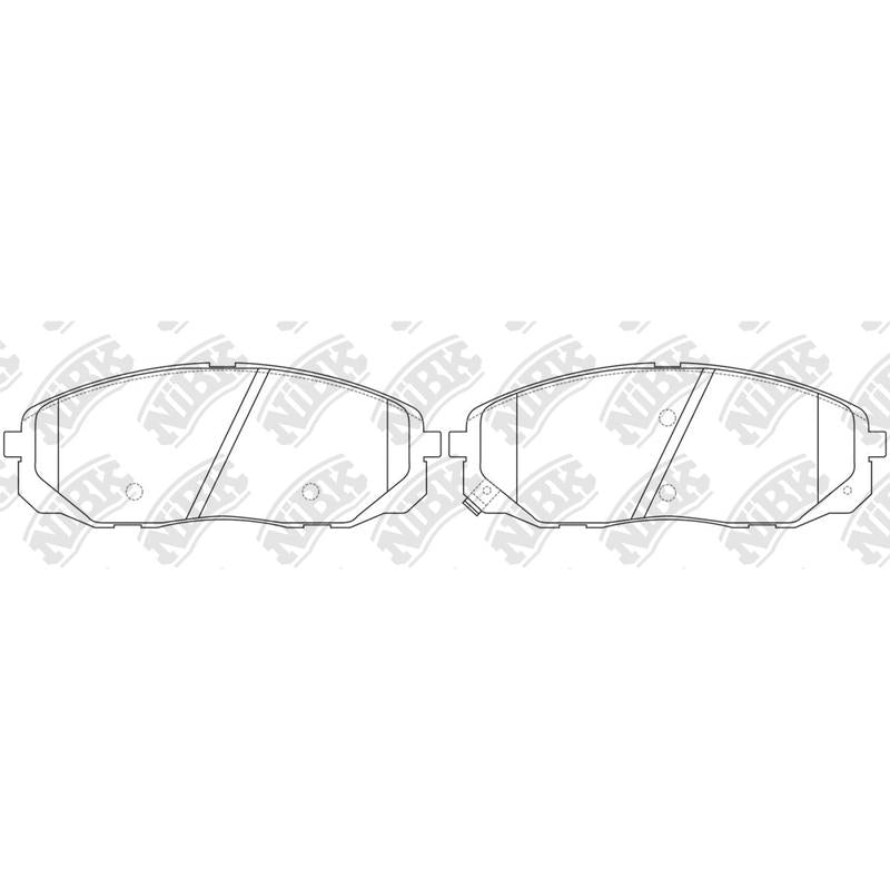 NIBK PN0711 Front Pads For Kia