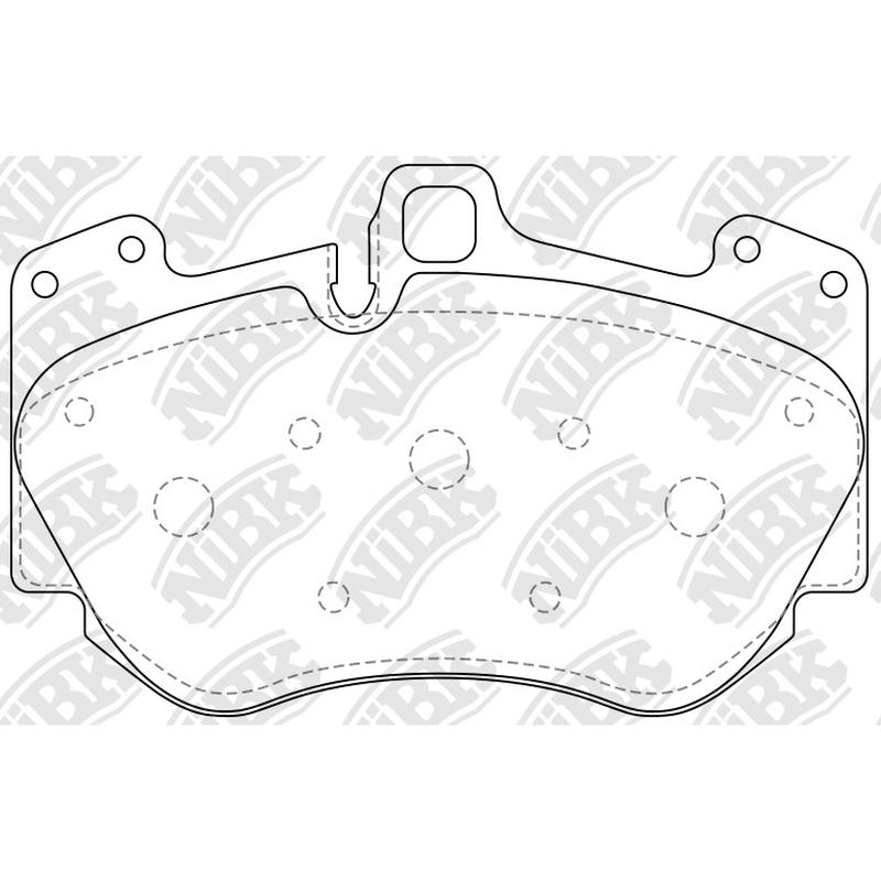 NIBK PN0726 Front Pads For Audi Lamborghini