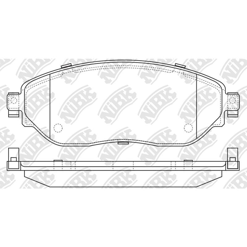 NIBK PN0729 Front Pads For Mitsubishi Nissan Fiat Renault