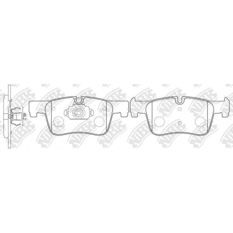 NIBK PN0736 Front Pads For BMW