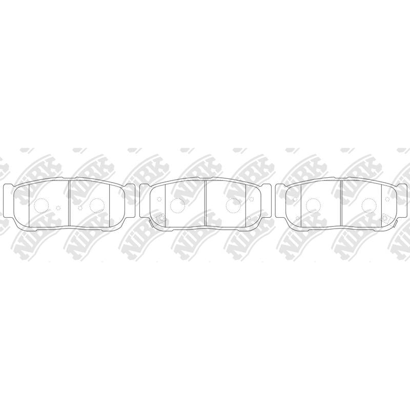 NIBK PN0797 Rear Pads For Kia Ssangyong