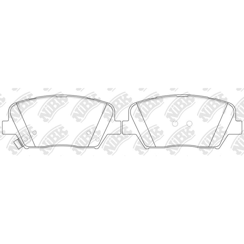 NIBK PN0799 Front Pads For Hyundai Kia