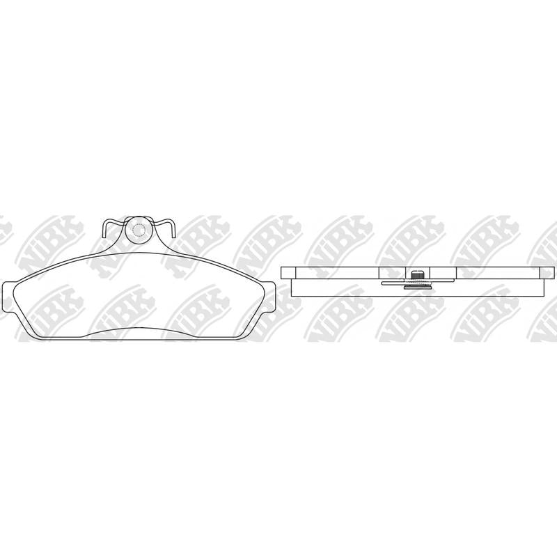 NIBK PN0827 Front Pads For Holden Commodore Statesman