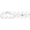 NIBK PN0827 Front Pads For Holden Commodore Statesman NIBK PN0827 Front Pads For Holden Commodore Statesman
