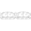 NIBK PN0828 Front Pads For BYD Toyota NIBK PN0828 Front Pads For BYD Toyota