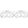 NIBK PN0829 Rear Pads For Toyota Camry NIBK PN0829 Rear Pads For Toyota Camry
