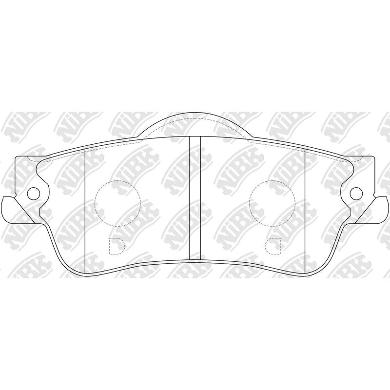 NIBK PN0832 Rear Pads For Chevrolet Holden