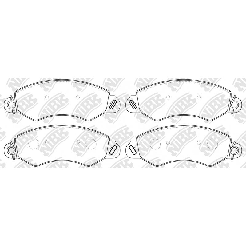 NIBK PN0850 Front Pads For SAIC
