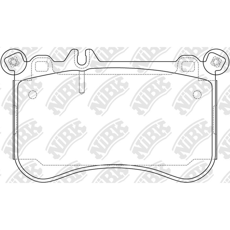 NIBK PN0857 Front Pads For Mercedes-Benz