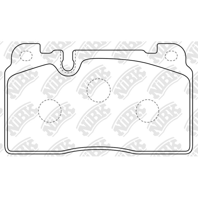 NIBK PN0894 Front Pads For Audi Porsche