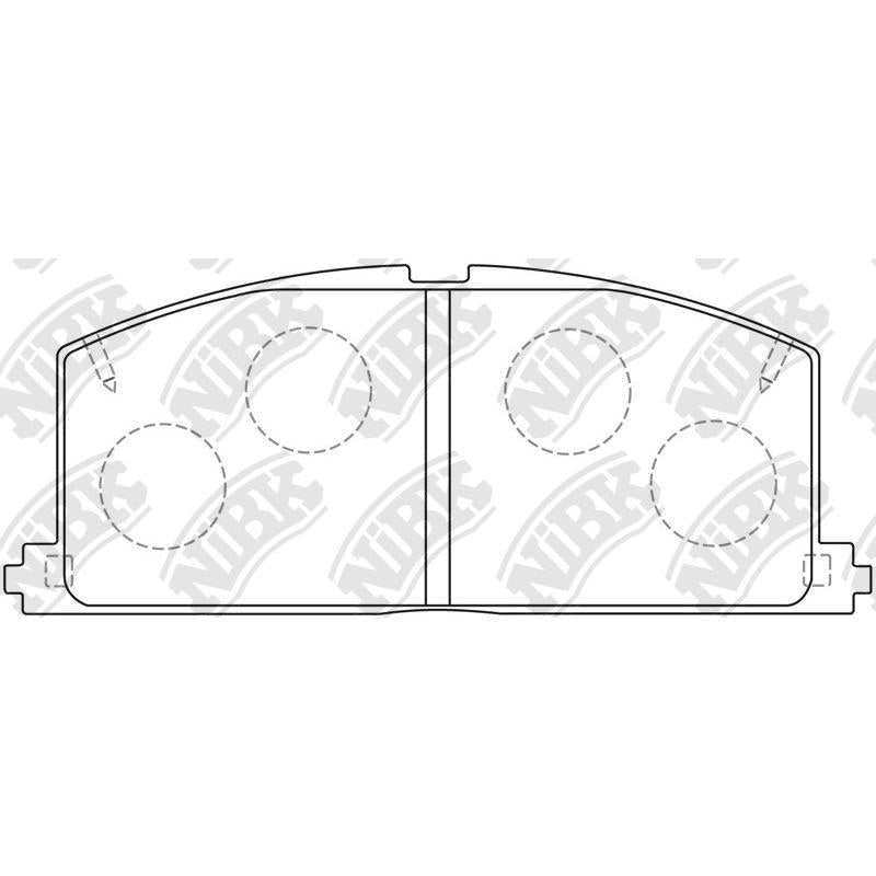 NIBK PN1077 Front Pads For Toyota