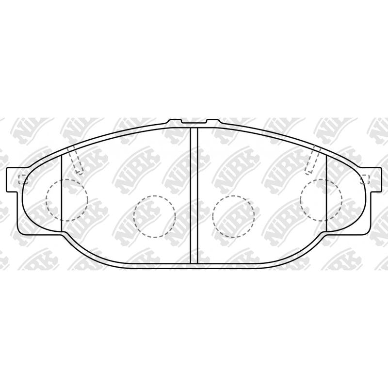 NIBK PN1227 Front Pads For Toyota Hiace Hilux