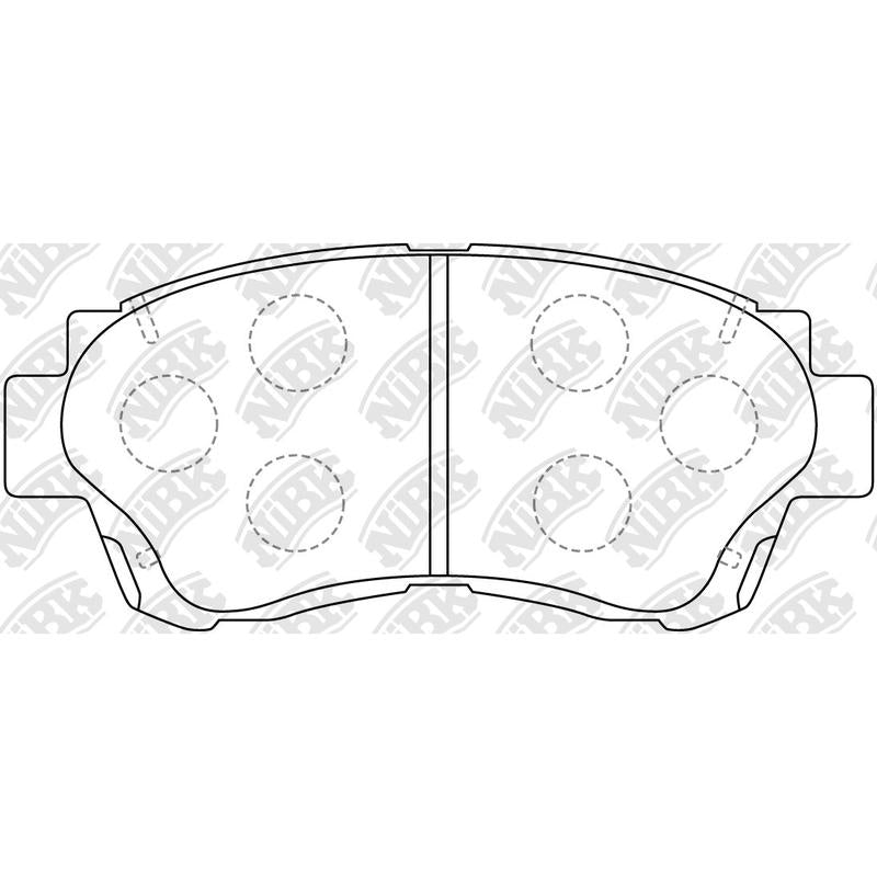 NIBK PN1228 Front Pads For Lexus Toyota