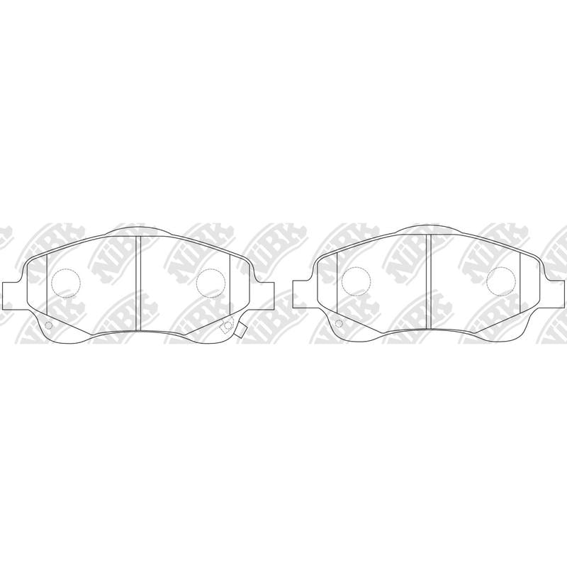 NIBK PN1233 Front Pads For Toyota
