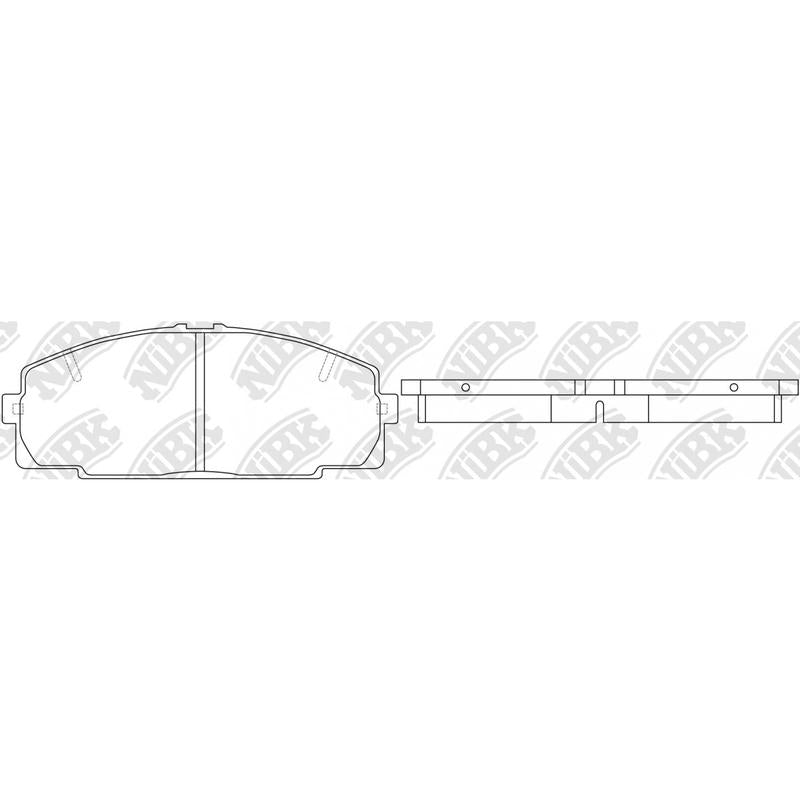 NIBK PN1237 Front Pads For Toyota Hino Foton