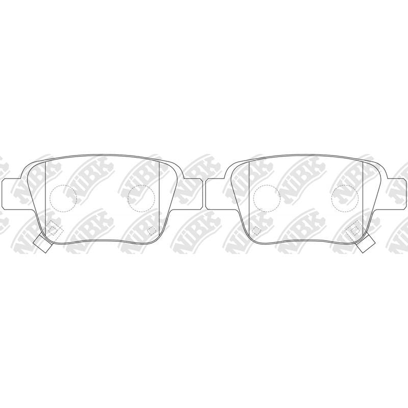 NIBK PN1239 Rear Pads For Toyota