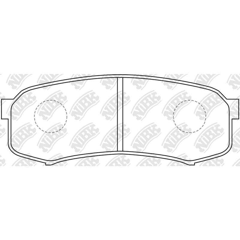 NIBK PN1243 Rear Pads For Lexus Mitsubishi Toyota