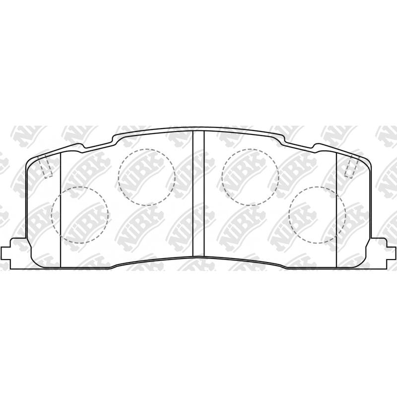 NIBK PN1274 Rear Pads For Toyota