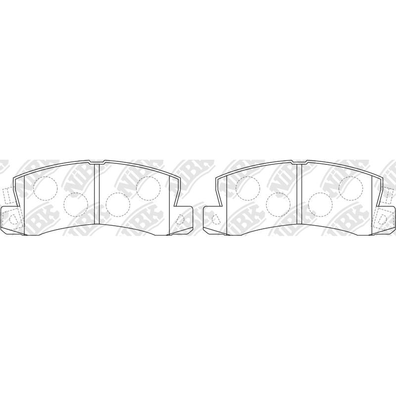 NIBK PN1321 Rear Pads For Lexus Toyota Daihatsu