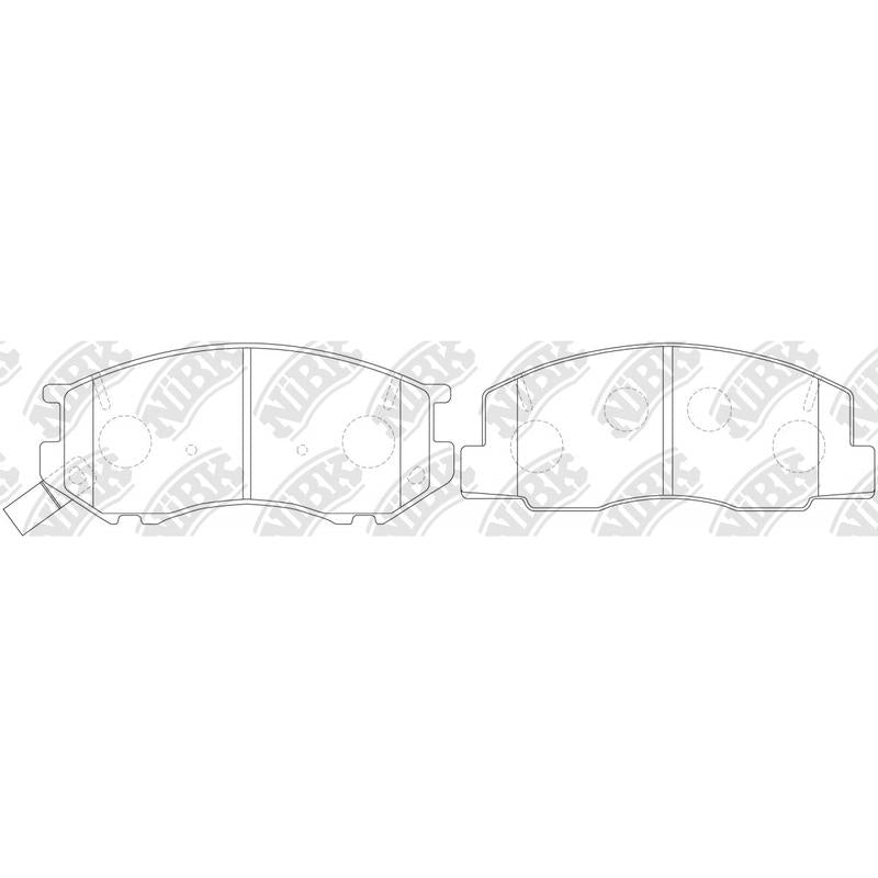 NIBK PN1328 Front Pads For Daihatsu Toyota