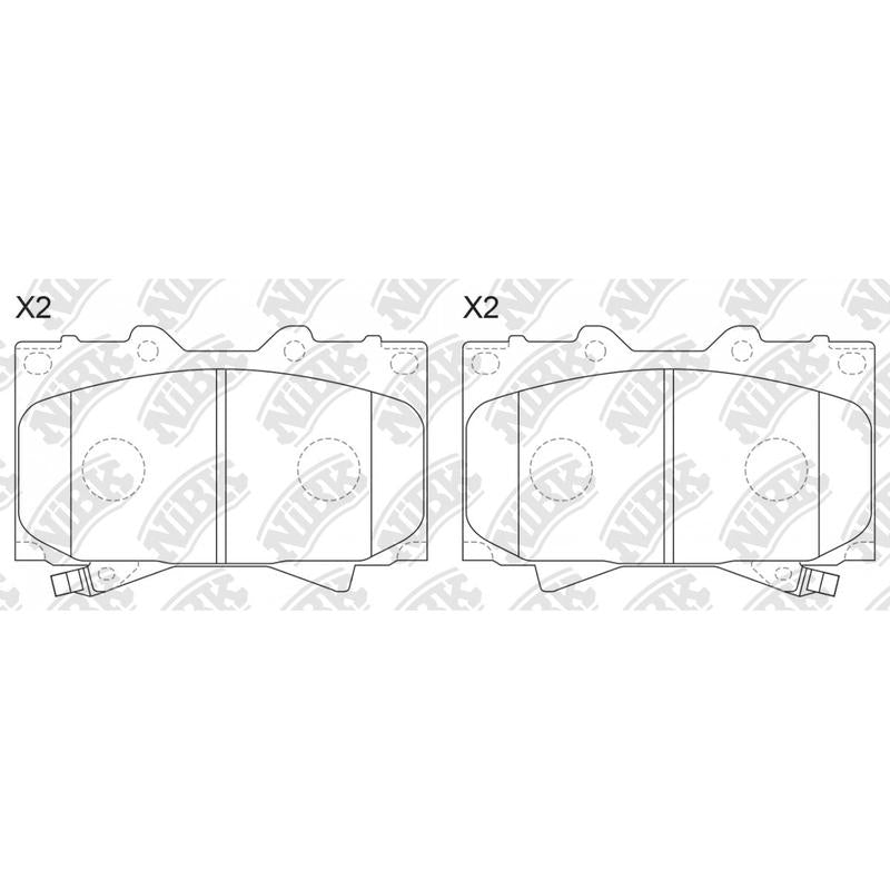 NIBK PN1411 Front Pads For Lexus Toyota