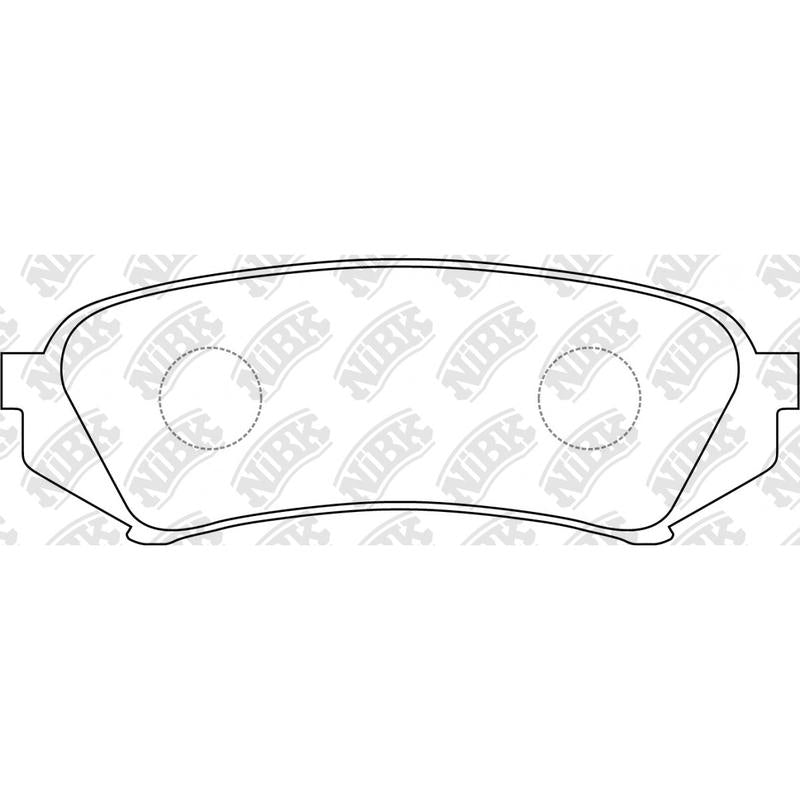 NIBK PN1412 Rear Pads For Lexus Toyota