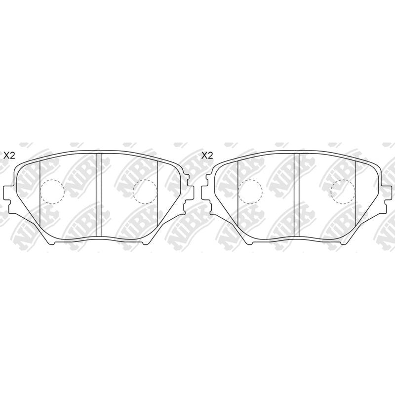 NIBK PN1447 Front Pads For Toyota RAV4