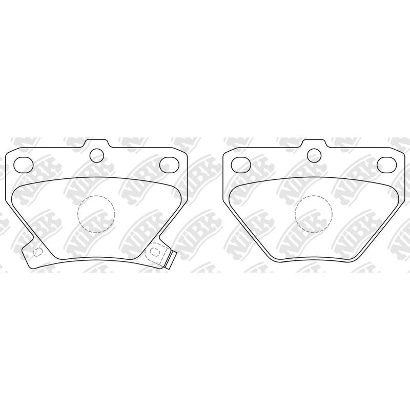 NIBK PN1454 Rear Pads For Toyota Pontiac