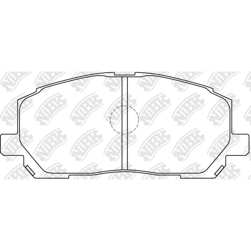 NIBK PN1457 Front Pads For Toyota Highlander Kluger